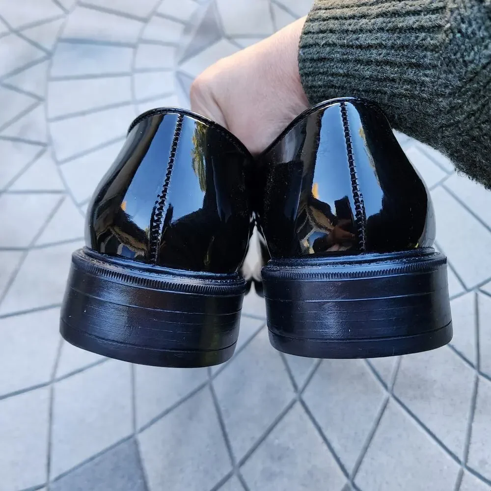 After Six Glossy Patent Faux Leather Dress Shoes 8 - Picture 7 of 8